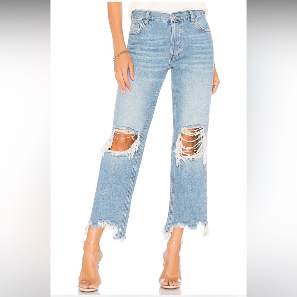 Free People We the Free Maggie Straight Leg Jean